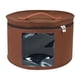 thumbnail image 4 of Caja Para Sombreros, Caja Organizadora Redonda De Fieltro Portátil Para Armario, Ropa, Almacenamiento De Juguetes, Marrón, 43x26cm, 4 of 5