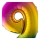 thumbnail image 3 of Lámina de aluminio para globo número 0-40, diseño divertido de arcoíris, 3 of 3