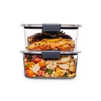 Contenedores De Almacenamiento De Alimentos Rubbermaid Brilliance 1.1 L (2 X 550 Ml)
