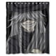 thumbnail image 1 of Cortina de ducha de mayordomo negro de anime japonés, juego de cortina de baño con ganchos, tamaño 60 x 72 pulgadas, 1 of 3