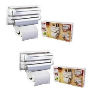 Genérico - Pack 2 Dispensador Corta Fácil Triple Cocina Toalla Nova