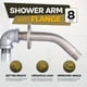 thumbnail image 2 of Brazo de ducha SUPPLYGIANT 20 cm Acero inoxidable con acabado níquel cepillado, 2 of 6