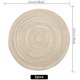 thumbnail image 3 of Juego de 6 Manteles Individuales Redondos Firefly Hope Beige 36 cm, 3 of 4