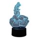 thumbnail image 1 of Lampara Ilusion 3d Bella De 7 Colores Base Touch, 1 of 6