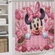 thumbnail image 5 of Minnie Mouse-theme 4-Piece Shower Curtain Set with Rugs, Waterproof Bathroom Decor Set Includes Bath Mat, U-Shaped Rug, Toilet Lid Cover and Curtain with Hooks, 5 of 6