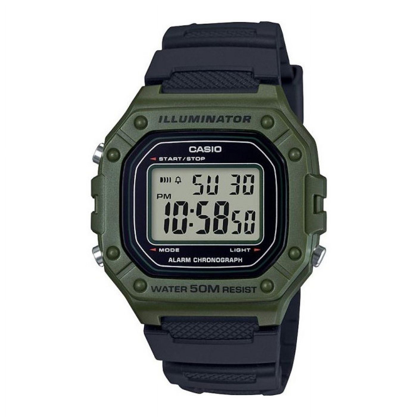 Reloj Digital Verde Casio W-218H-3Av