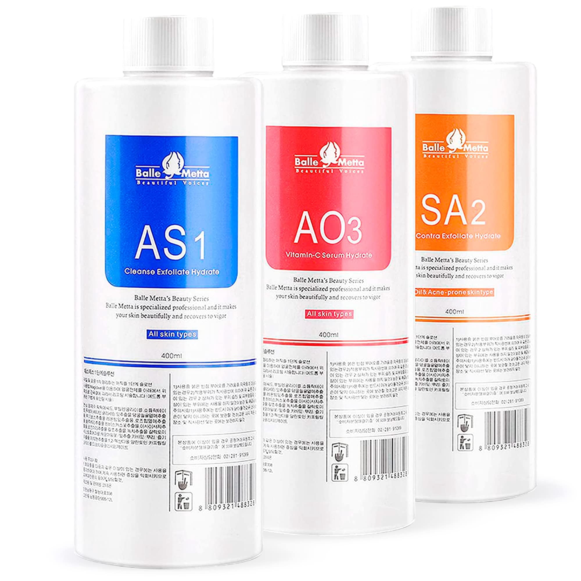 Bruun Beauty - Máquina Facial De Hidrógeno Y Oxígeno Brüun Con 3 Sueros De 400 Ml