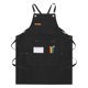 thumbnail image 1 of Delantales REGALWOVEN con Bolsillos, Delantal de Cocina Impermeable, Delantal de Cocina Ajustable, Delantales de Poliéster Duradero para el Hogar y la Cocina 26.8x 33.9 pulgadas Negro, 1 of 6