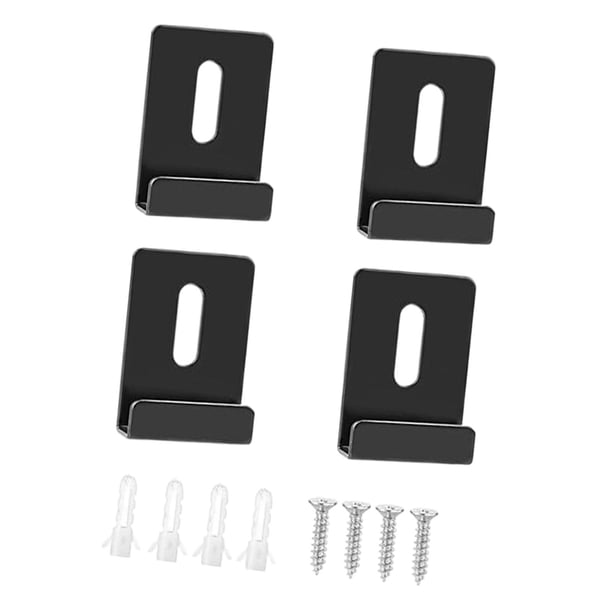4x Clips de espejo de Metal Clips de suspensión para espejo de pared abrazaderas de espejo grandes Clips de retención de espejo para cartelera de azul