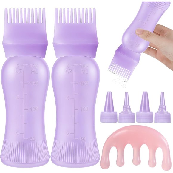 Botellas Aplicadoras de Tinte Pimoys, 2 Unidades, 6 oz (177 ml)
