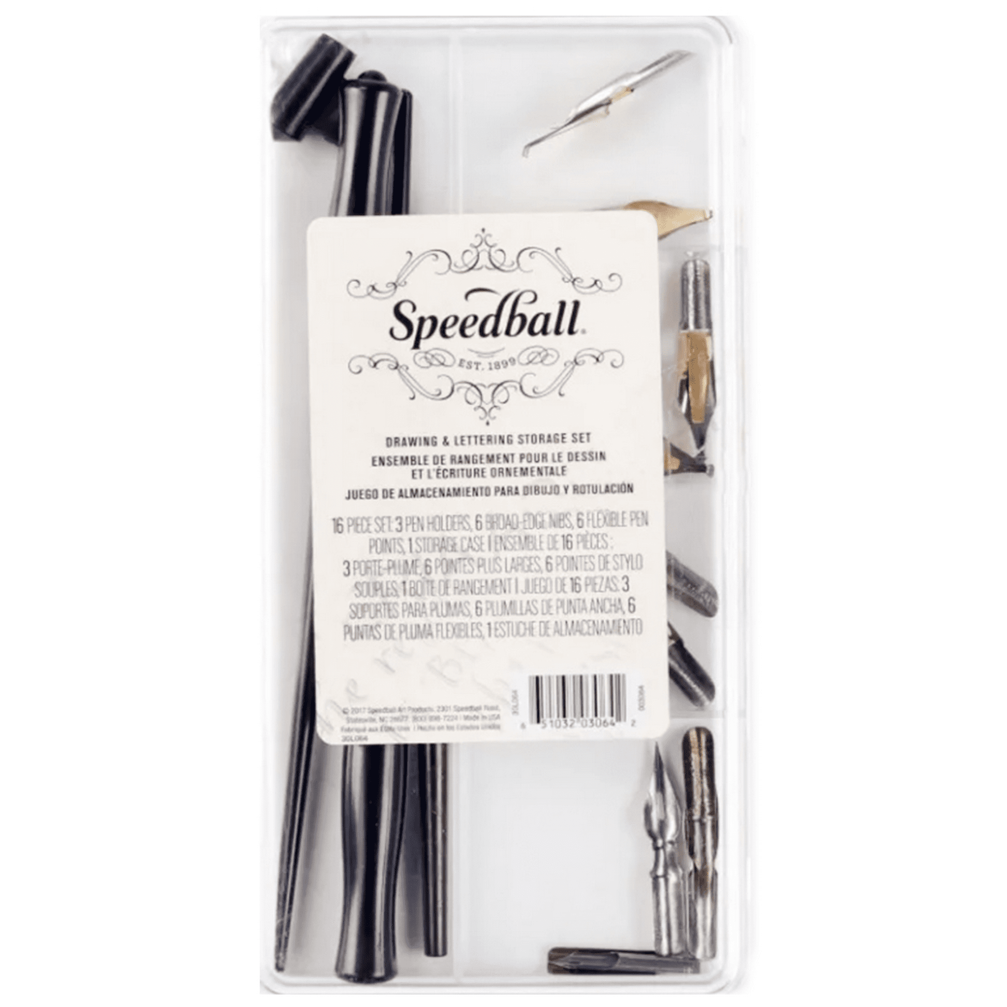 Speedball - Caja De Plumines Para Dibujo Y Rotulación