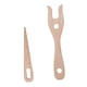 thumbnail image 1 of Juego De 2 Piezas De Tenedor Para Tejer Y Aguja Para Ojos, Tenedor De Lucet De Madera, Color Marrón, 1 of 5