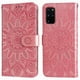 thumbnail image 5 of Funda tipo cartera FOXDOCK para Samsung Galaxy S20 Plus , diseño girasol en relieve, cuero PU, cierre magnético, soporte y tarjetero, 5 of 5