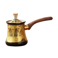 Magideal - Cafetera Turca De Acero Inoxidable Con Tapa Y Mango Cómodo Para Leche Chocolate Y Salsas Diseño Antideslizante Y Fácil De Transportar Adecuada Para Ca 350 Ml