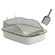 thumbnail image 1 of Caja De Arena Para Gatos Abierta, Orinal Grande Con Forma De Dibujos Animados, Caja De Arena Para Gatos, Bandeja De Arena Para Gatos, Gris, 1 of 6