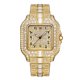 thumbnail image 1 of Reloj Glamoroso de Hombre con Pedrería - Esfera Grande Audaz, Movimiento de Cuarzo Premium, Accesorio de Pulsera Elegante para Creadores de Tendencias, 1 of 11