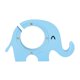 thumbnail image 5 of Animal Elefante Banco De Dinero Moneda Caja De Ahorro En Efectivo Hucha Madera Artesanía Azul, 5 of 5