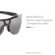 thumbnail image 5 of Lentes de seguridad Uvex Protégé Metallic Black con lente SCT-Gray, 5 of 7