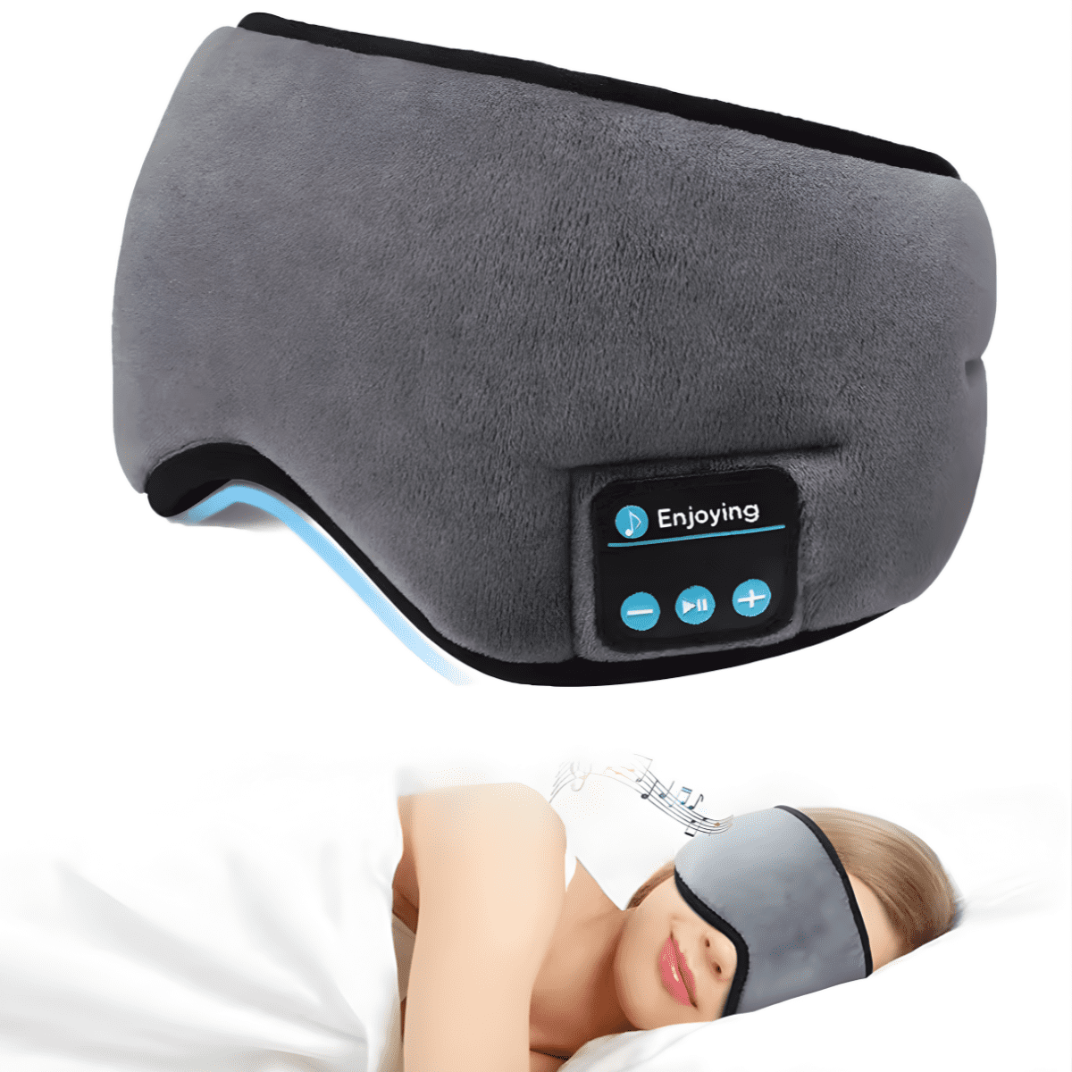 Genérica - Antifaz Para Dormir Con Audífonos Bluetooth Relajante