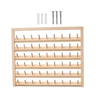 Magideal - Estante Para Hilos Con Ganchos Para Colgar, Soporte Para Hilos Multifunción, Organizador De Costura, Almacenamiento Montado En La Pared, Soporte Para