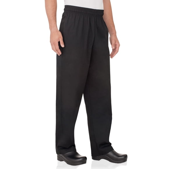 Pantalones Chef Works Essential Baggy para hombre, color negro, talla XS