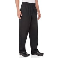 Pantalones Chef Works Essential Baggy Para Hombre, Color Negro, Talla Xs