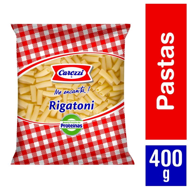 Fideo Pasta Rigatoni N°48 Bolsa 400 g Carozzi