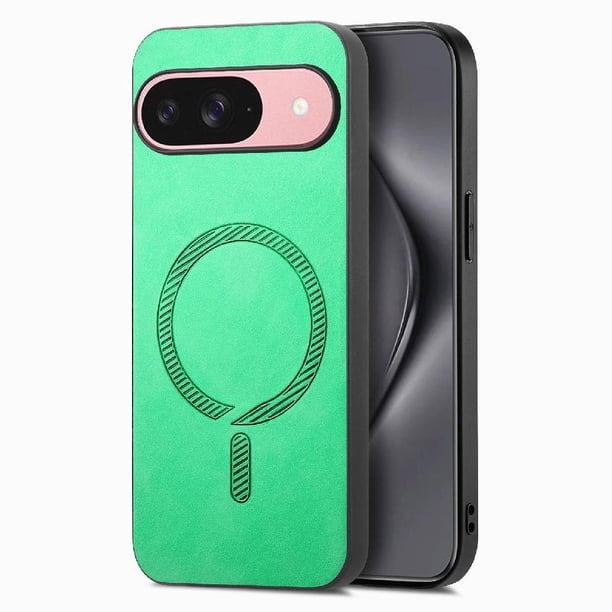 Magnetic Slim Case for Google Pixel 10 with Camera Guard & Anti-Scratch Back Green