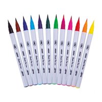 Adix - Brush Pen Caja Con Broche 12 Colores