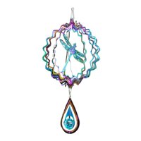 Ioensy - Spinner De Viento Para Decoración De Jardín, Artesanías De Metal, Atrapavientos Para Granja, Exterior, Balcón, Libélula