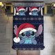 thumbnail image 1 of Merry Christmas Stitch 3 Piece Sets Full/Queen Size - Reversible Microfiber Quilts with Shams Soft Lightweight Bedspread Coverlet Comforter for All Season Bed Sheets, 1 of 4