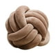 thumbnail image 1 of Almohada De Bola De Nudo Suave, Almohada Redonda Hecha A Mano Para Oficina, Sala De Estar, Marrón, 1 of 3