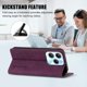 thumbnail image 3 of Funda Billetera para Tecno Spark 20 Pro 4G Imán y Resistente Morado, 3 of 6
