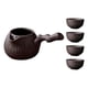 thumbnail image 5 of Tetera De Cerámica Con Juego De Tazas Duradera Con Asa Lateral Para La Cocina Del Hogar Del Hotel Negro, 5 of 5