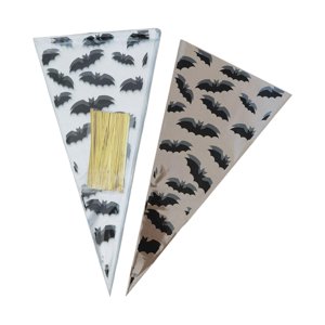 Magideal - Bolsas De Dulces De Halloween De 100 Piezas, Bolsa De Para Aperitivos, Bolsa De Embalaje De Regalo, Bolsa De Almacenamiento Transparente Para Murciélago