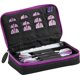 thumbnail image 1 of Funda para dardos Casemaster Plazma negra con cierre y ribete de amatista, 1 of 8