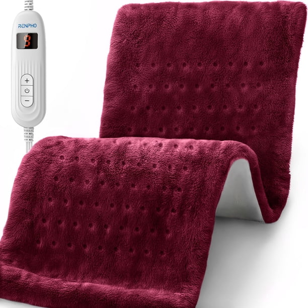Almohadilla térmica RENPHO XL tamaño king de 30 x 60 cm para aliviar el dolor de espalda