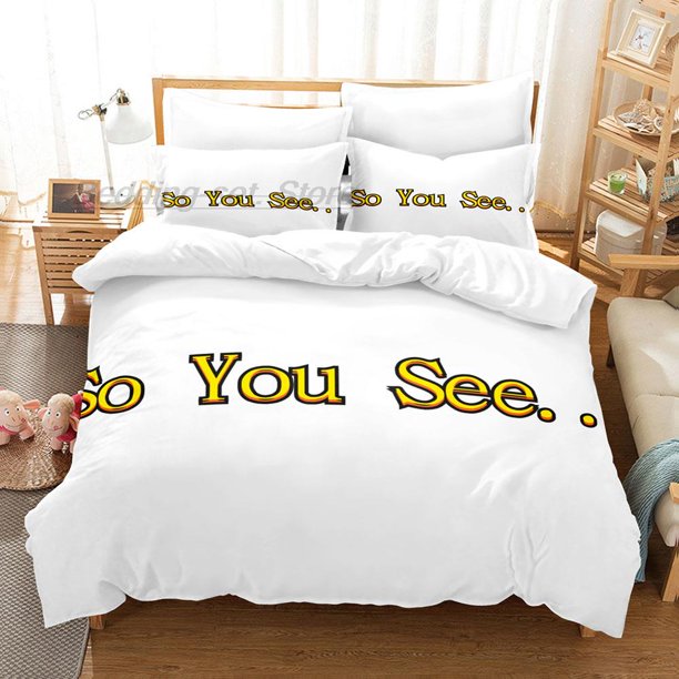 So You See Bedding Set Bed Set Aldult Kid Bedroom Duvetcover Sets Fashion Cool