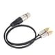 thumbnail image 3 of Cable divisor de audio de 1 conector XLR hembra a 2 conectores RCA macho para cine en casa y equipos de audio profesionales., 3 of 8