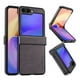 thumbnail image 1 of Classic Solid Color Textile Leather Phone Case For Samsung Galaxy Z Flip5, 1 of 3