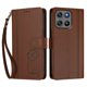 thumbnail image 3 of Funda Cartera Trébol para Motorola Moto G67 Power 5G con Ranuras Tarjetas y Carga Inalámbrica Marrón, 3 of 6