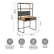 thumbnail image 2 of Escritorio Desk 26 Relan con Estanteria Estilo Industrial, 2 of 11