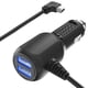 thumbnail image 1 of Cargador de coche para Garmin Nuvi, 2 puertos USB, 12 V/36 V, adaptador de corriente para vehículo, cable mini USB integrado para Garmin GPS Nuvi 200 57LM 67 C255 2539LMT 2597LMT, 1 of 5