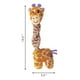 thumbnail image 5 of Juguete Para Perro Peluche Kong Twists Knots Squeak Talla Ml Naranja Jirafa, 5 of 5