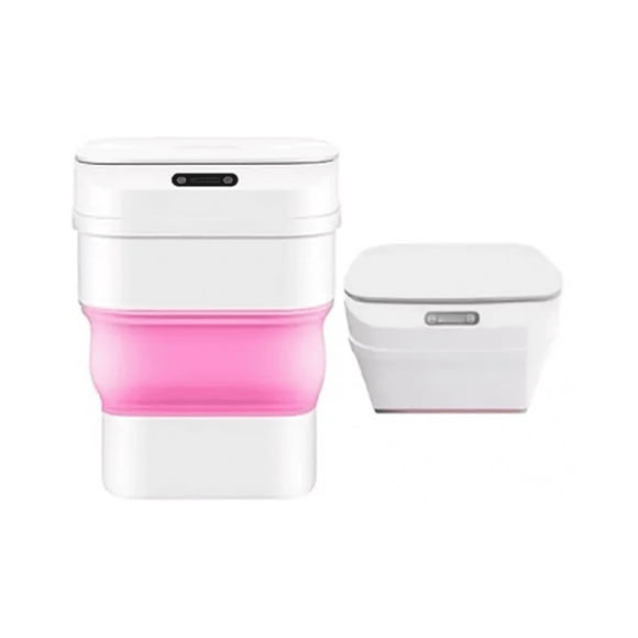 Papelero Basurero Con Sensor Inteligente Automático Rosa