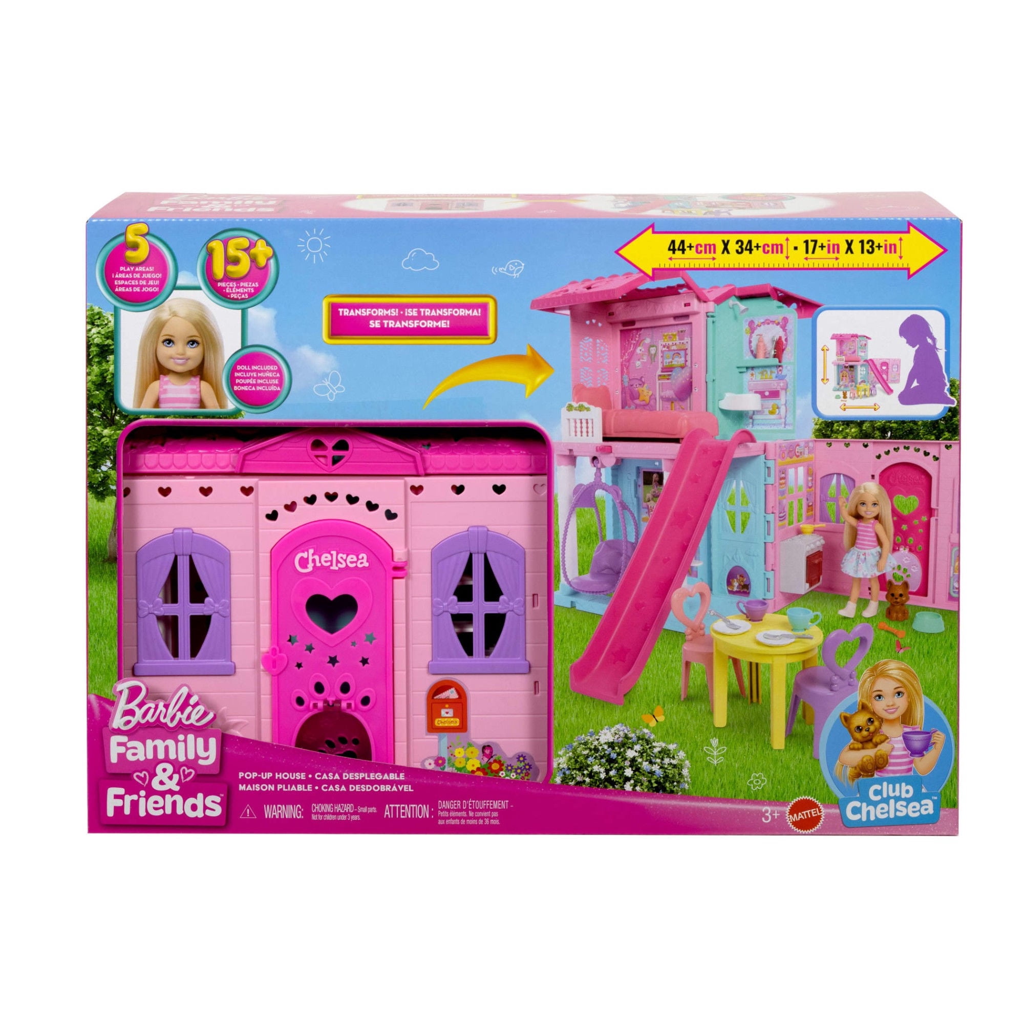 Casa de Muñeca Chelsea Transformable Accesorios 3 años+