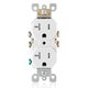 thumbnail image 1 of Tomacorriente Leviton 20A TR Dúplex T5820-W Blanco 125V, 1 of 4