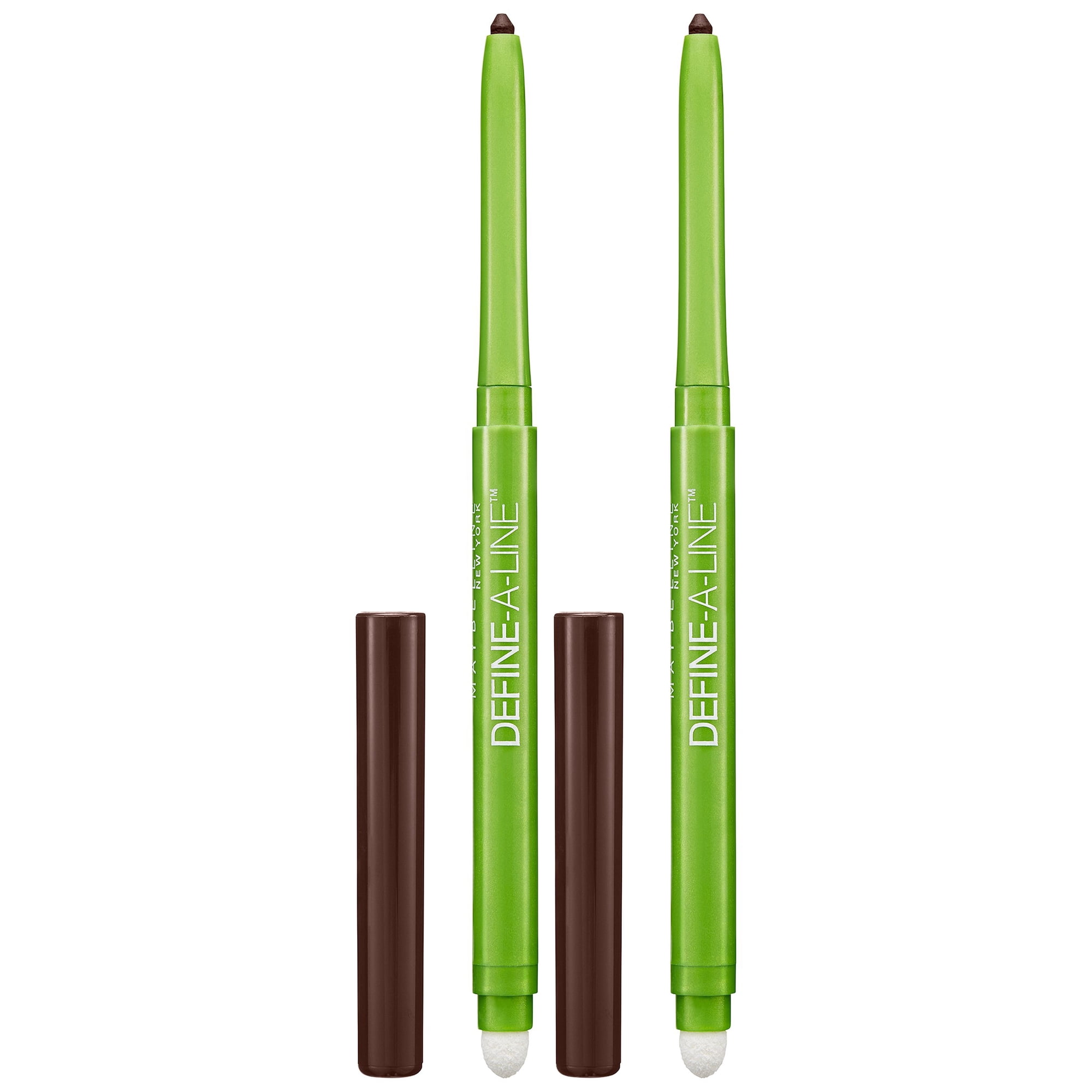 Delineador De Ojos Maybelline Define-a-line Negro Parduzco (paquete De 2)