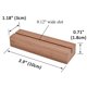 thumbnail image 2 of Portatarjetas WILLOWDALE 6 unidades 10 cm madera de nogal, 2 of 7