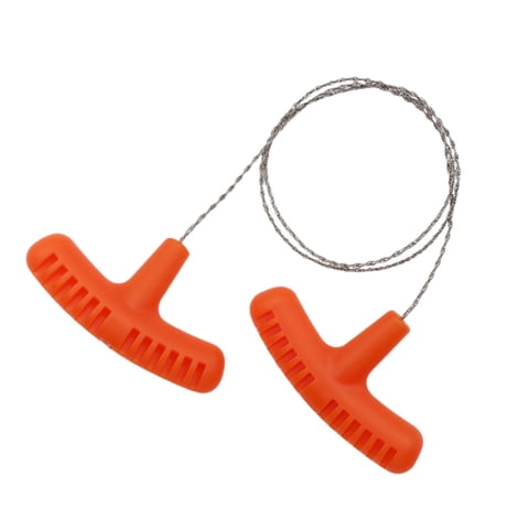 Ioensy - Sierra De Alambre De Acero Inoxidable Sierra De Cadena Manual Para Mochilero Escalada Jardinería Naranja